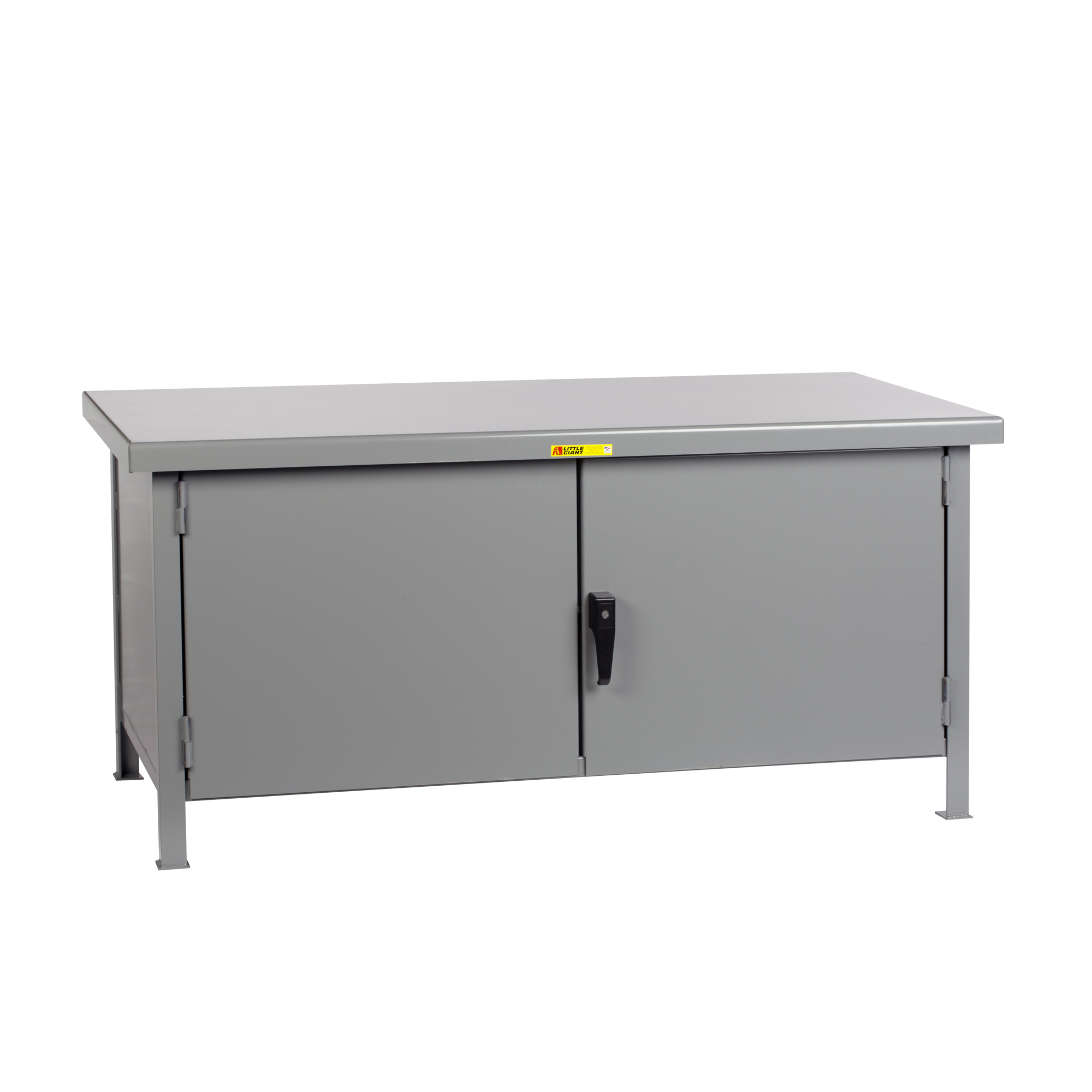 Little Giant Heavy-Duty Cabinet Workbench - 72in. x 30in., 10,000-Lb. Capacity, 34in. Height, Steel, Lockable, Model# WWC-3072